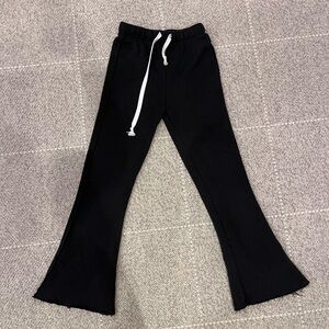 Katie J NYC Black Flare Sweatpants